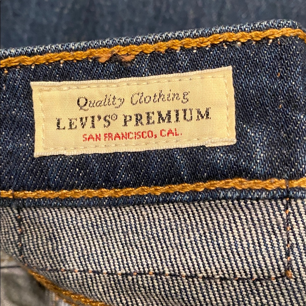 Classic High-Rise Straight Jeans in Dark Blue - Picture 12 of 14